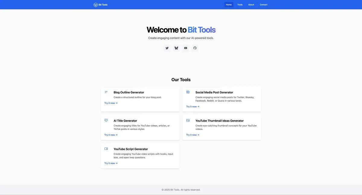 Captură site Bit-Tools.com