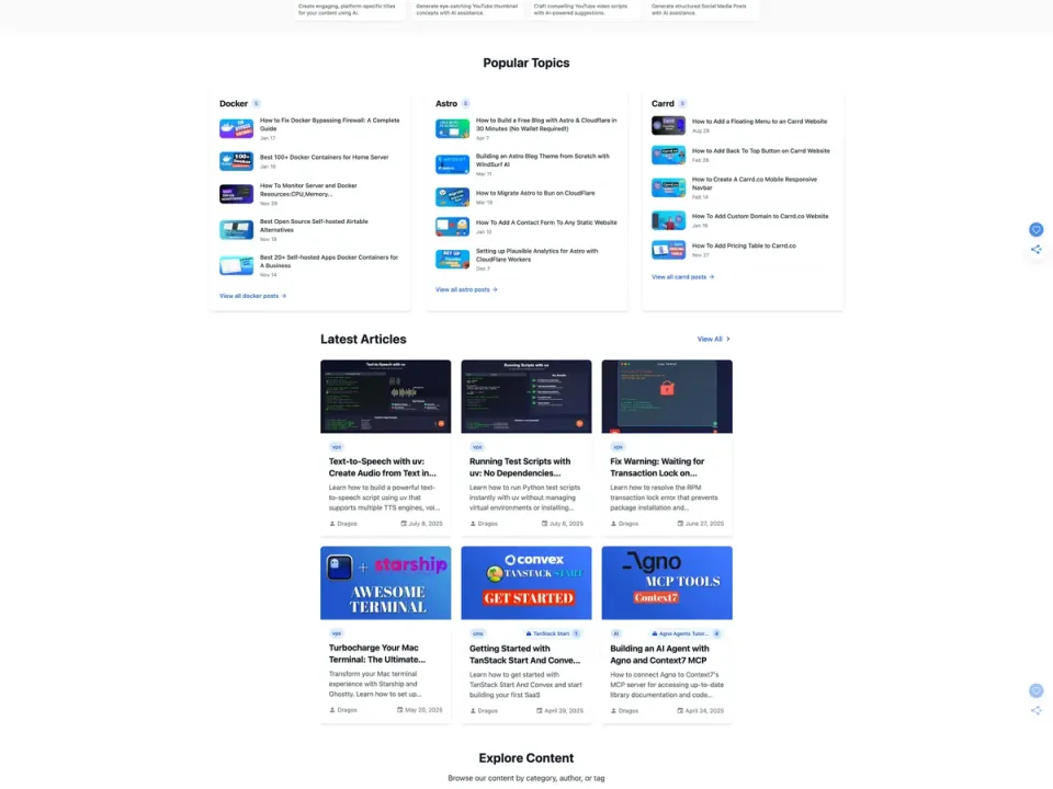 Site-ul bitdoze.com, construit și întreținut de BitDoze